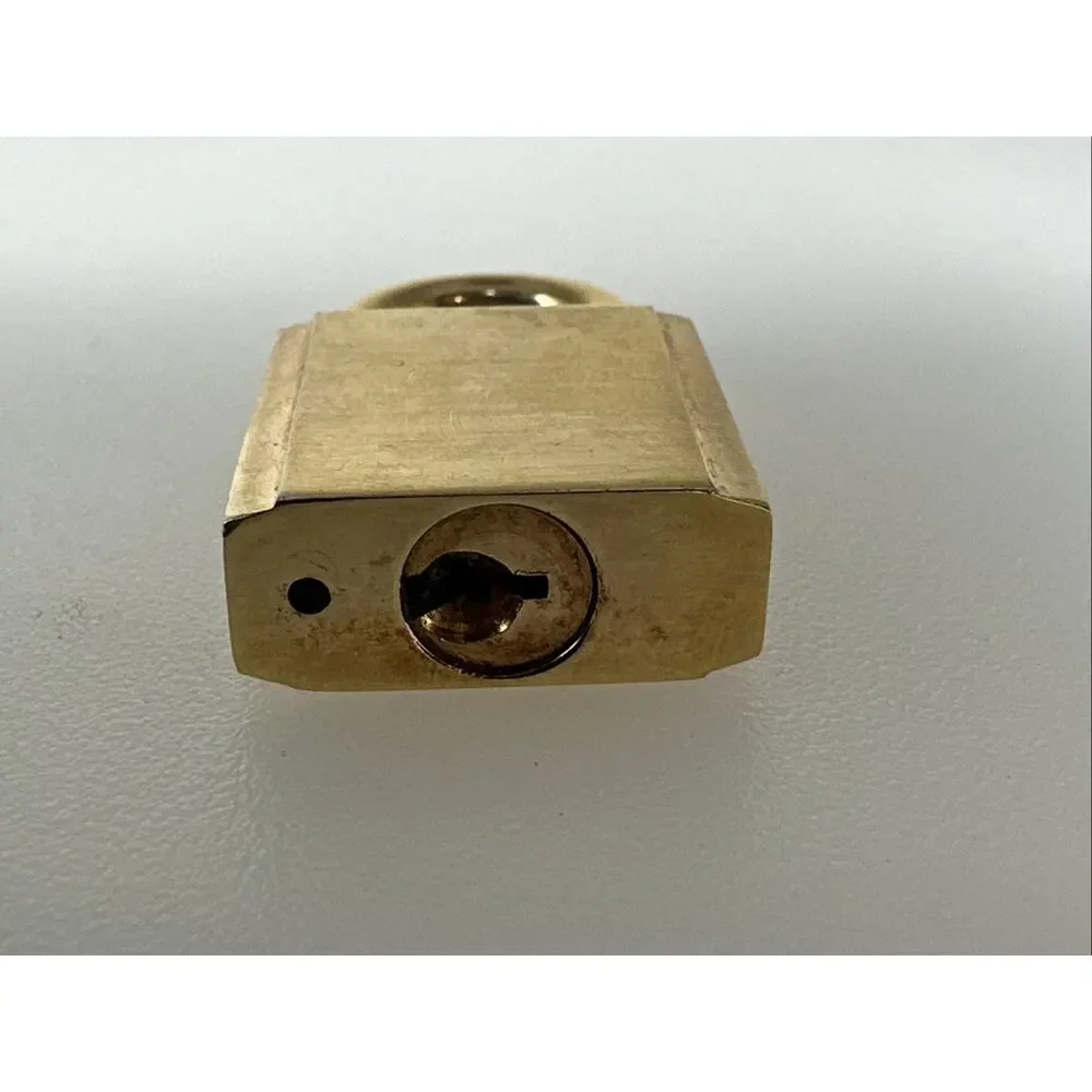 Vintage Prada Padlock For Necklace Or Charm Gold No Key - Picture 3 of 6